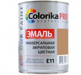 Эмаль "Colorika Prof" акриловая универсальная бежевая 0,9 кг Е-11 - фото - 1