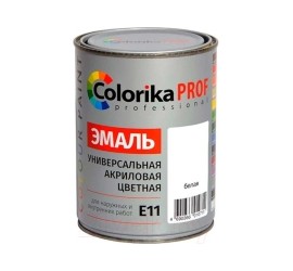 Эмаль "Colorika Prof" акриловая универсальная белая 0,9 кг Е-11 - фото - 2