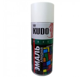 Эмаль универсальная белая глянцевая "KUDO" 520 мл - фото - 1