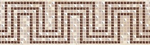 Illyria mosaic Бордюр 7,5x25 - фото - 1