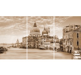 Venice Панно стекло из 3-х плиток 75х40 - фото - 1