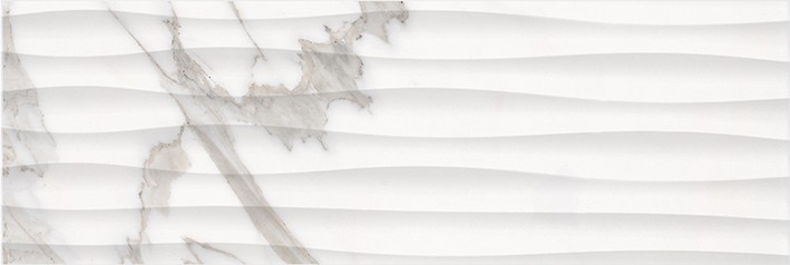 Миланезе дизайн Плитка настенная каррара волна 1064-0158 20х60 - фото - 1