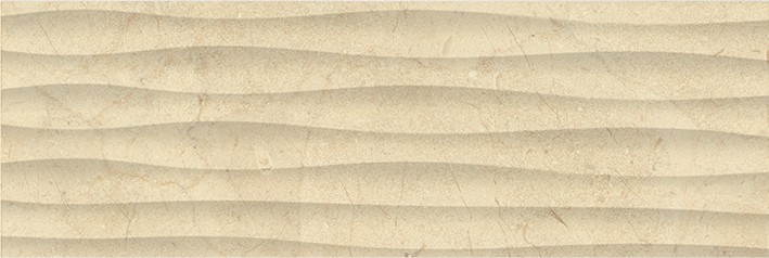 Миланезе дизайн Плитка настенная крема волна 1064-0160 20х60 - фото - 1