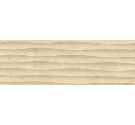 Миланезе дизайн Плитка настенная крема волна 1064-0160 20х60 - фото - 1