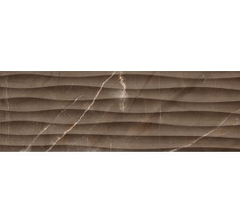 Миланезе дизайн Плитка настенная марроне волна 1064-0164 20х60 - фото - 1