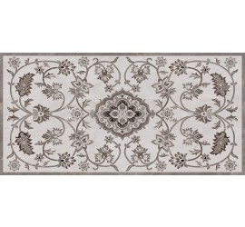 Парнас Керамогранит пепельный декорированный лаппатированный SG810402R 40х80 (Малино) - фото - 1