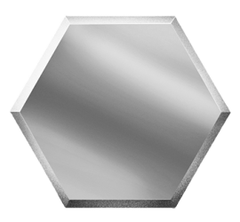 Зеркальная серебряная плитка СОТА СОЗС2 25х21,6 - фото - 1