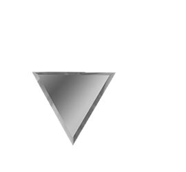 Зеркальная серебряная плитка ПОЛУРОМБ внутренний РЗС1-02(вн) 30х25,5 - фото - 1