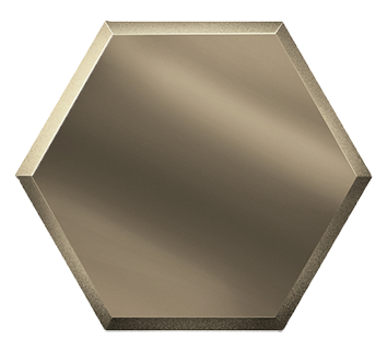 Зеркальная бронзовая плитка СОТА СОЗБ2 25х21,6 - фото - 1