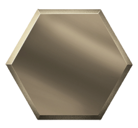 Зеркальная бронзовая плитка СОТА СОЗБ2 25х21,6 - фото - 1