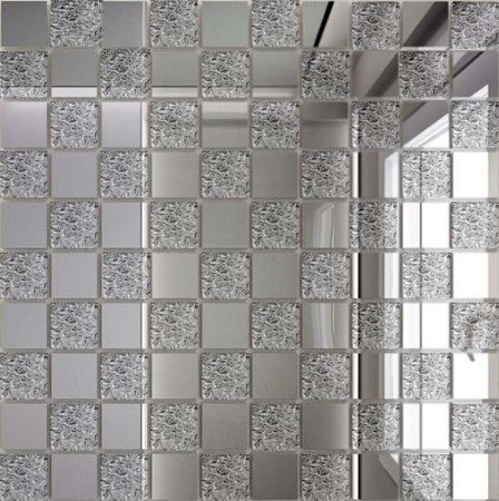 Мозаика зеркальная Серебро + Хрусталь С50Х50 ДСТ 25 х 25/300 x 300 мм (10шт) - 0,9 - фото - 1