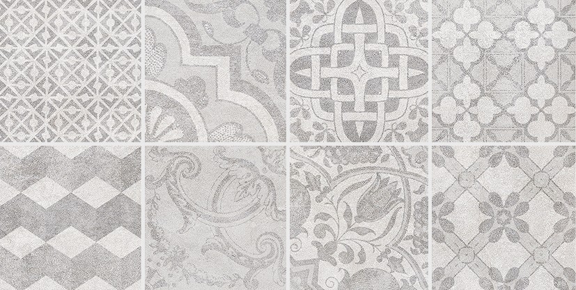 Bastion Декор с пропилами мозаика серый 08-03-06-453 20х40 - фото - 1