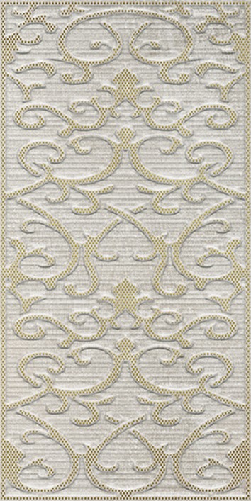 Deja Vu Gold White Декор Damask (K941991) 30x60 - фото - 1