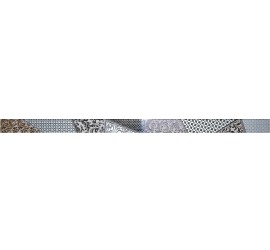 Берген Бордюр стеклянный серый 3,5х60 - фото - 1
