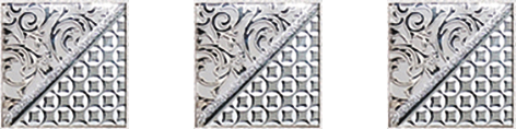 Берген Комплект стеклянных вставок (3шт/компл.) серый 4,5х4,5 - фото - 1