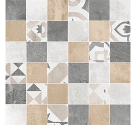 Цемент Стайл Мозаика напольная мульт. 6132-0128 30х30 - фото - 1