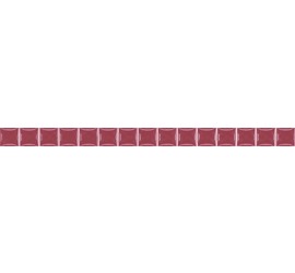 Stripes Бордюр бусинка бордовый 1,3х20 - фото - 1