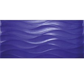 Wave Плитка настенная синяя (WAG121) 20х44 - фото - 1