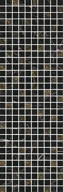 Астория Декор черный мозаичный MM12111 25х75 - фото - 1