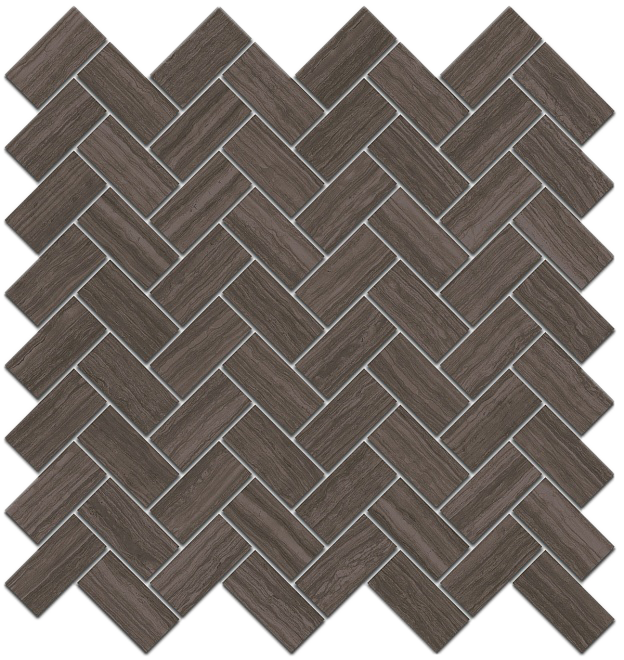 Грасси Декор коричневый мозаичный 190\003 31,5х30 - фото - 1