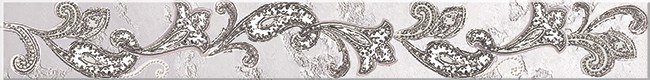 Sfumato grey Бордюр Paisley 50,5х6,2 - фото - 1