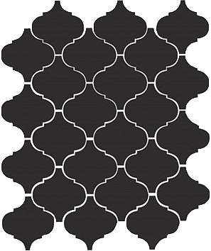 Арабески глянцевый черный 65001 26х30 - фото - 1