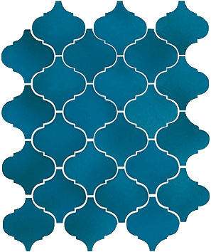 Арабески Майолика синий 65007 26х30 - фото - 1