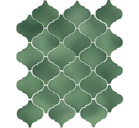 Арабески Майолика зеленый 65008 26х30 - фото - 1