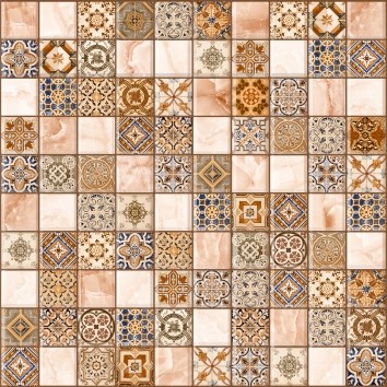 Орнелла арт-мозаика коричневая 5032-0199 30х30 - фото - 1