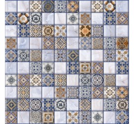 Орнелла арт-мозаика синий 5032-0200 30х30 - фото - 1