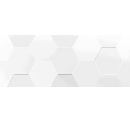 Даймонд 7С Плитка настенная белый 20х50 - фото - 1