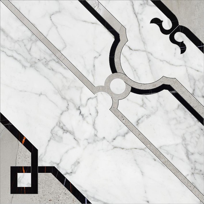 Marble Trend K-1000/MR/d01-cut/60x60 Carrara - фото - 1