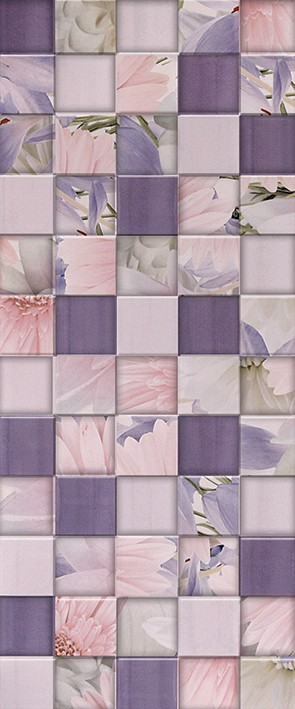 Aquarelle lilac Плитка настенная 03 25х60 - фото - 1