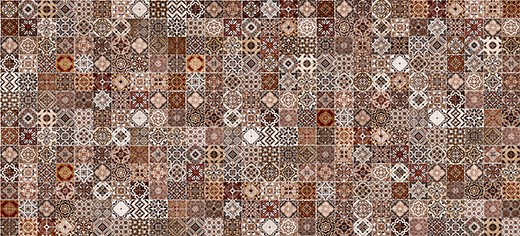 Hammam облицовочная плитка рельеф коричневый (HAG111D) 20x44 - фото - 1