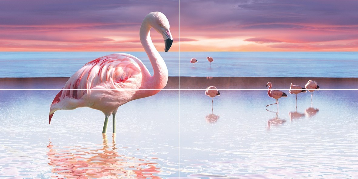 Flamingo Панно 50x100 - фото - 1