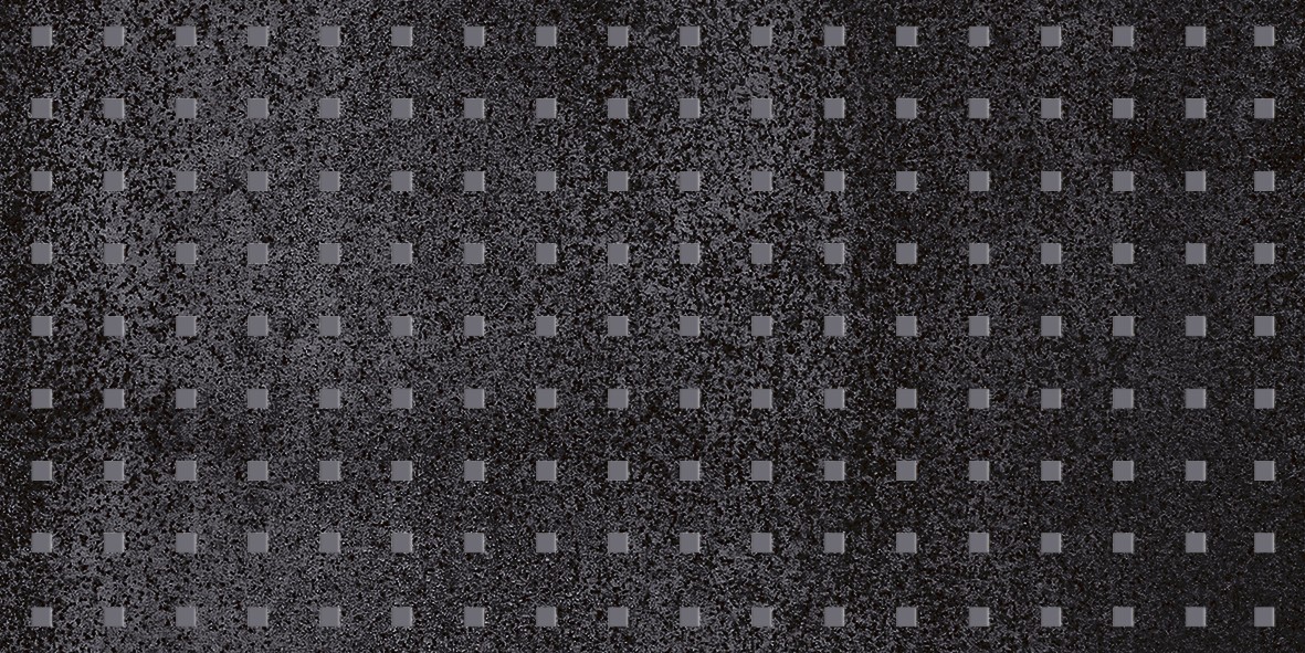 Metallica Pixel Декор чёрный 25х50 - фото - 1
