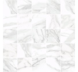 Olimpus Декор мозаичный белый MM34037 25х25 - фото - 1
