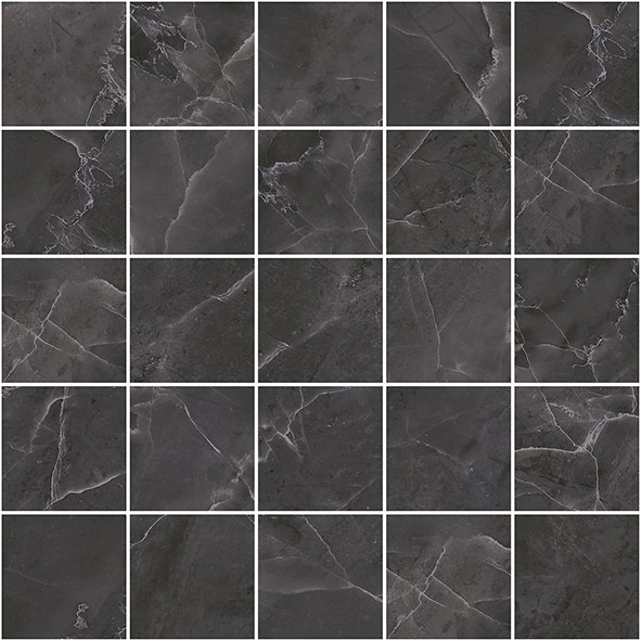 Olimpus Декор мозаичный чёрный MM34038 25х25 - фото - 1