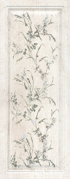 Кантри Шик Плитка белый панель декорированнный 7188 20х50 - фото - 1