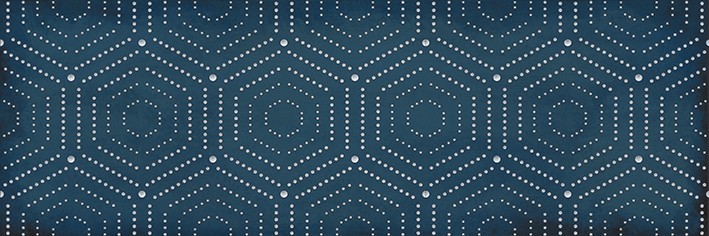 Парижанка Декор Геометрия синий 1664-0180 20х60 - фото - 1
