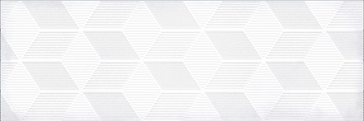 Парижанка Декор Гексагон белый 1664-0184 20х60 - фото - 1