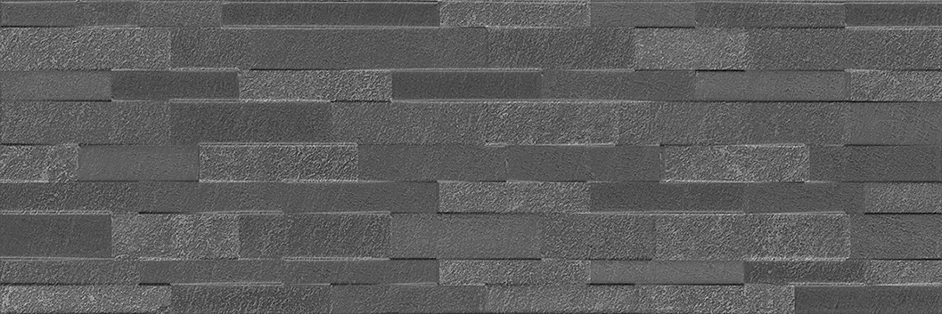 Гренель Плитка настенная серый темный структура обрезной 13055R 30х89,5 - фото - 1