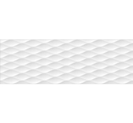 Турнон Плитка настенная белый структура обрезной 13058R 30х89,5 - фото - 1