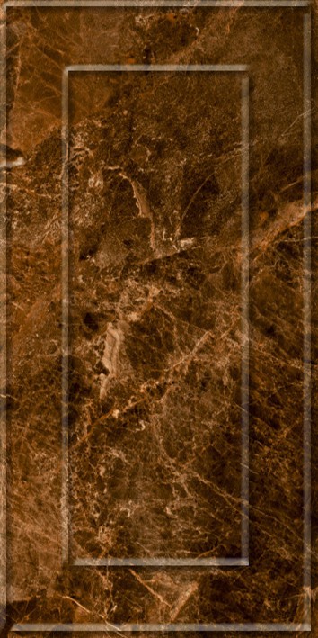 Букингем 3Д Плитка настенная коричневая 30х60 - фото - 1