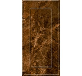 Букингем 3Д Плитка настенная коричневая 30х60 - фото - 1