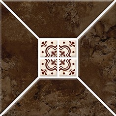 Риальто 3Т тип 1 Плитка настенная коричневая 20х20 - фото - 1