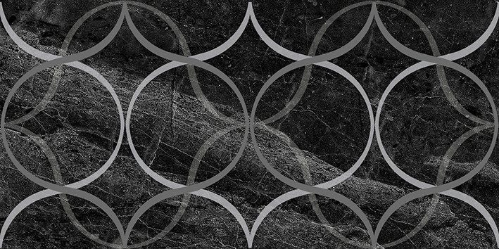 Crystal Resonanse Декор чёрный 30х60 - фото - 1