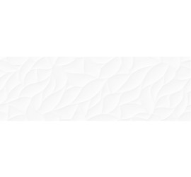 Glory Плитка настенная рельеф. белая (GOU052) 25x75 - фото - 1