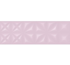 Lila Плитка настенная рельеф розовый (LLU072D) 25x75 - фото - 1