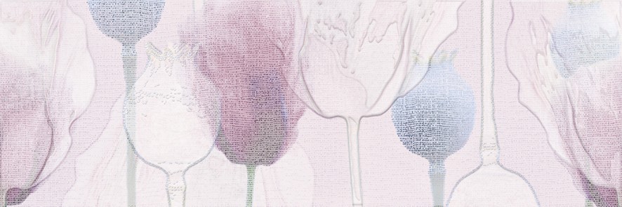 Lila Вставка цветы розовый (LL2U071DT) 25x75 - фото - 1